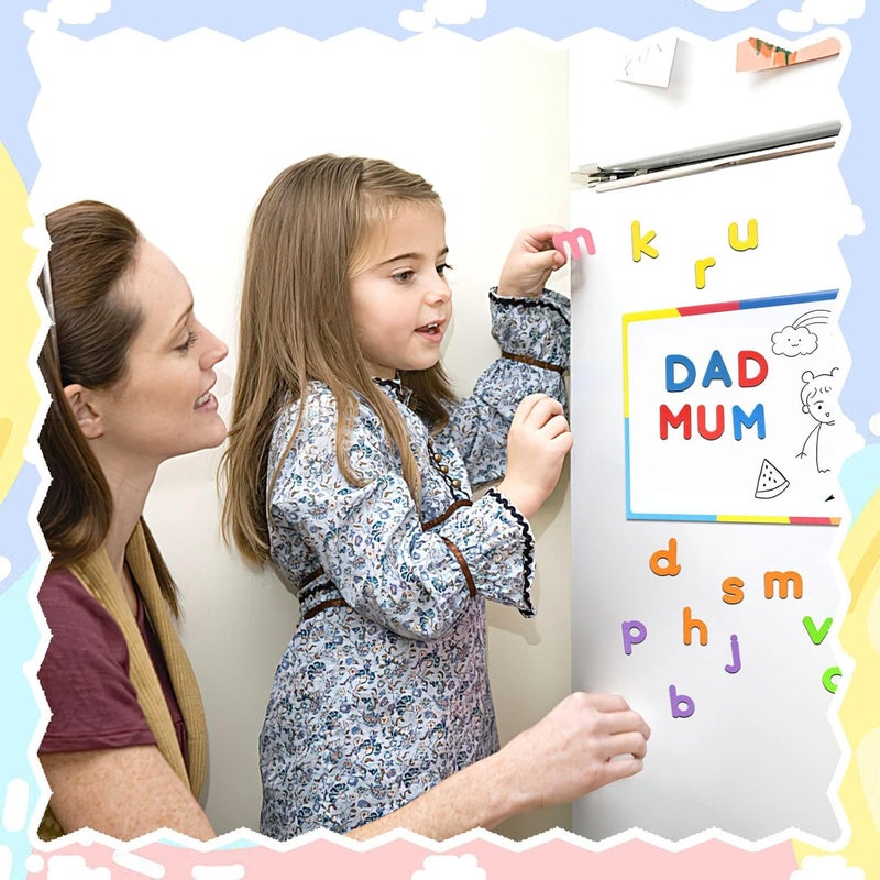 LovesTown Magnetic Alphabet Letters Set for Toddlers, Educational Learning Kit with Double-Sided Board and Storage Box, 234 PCS - Image 4